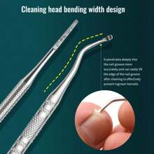 1pc / 3pcs Professional Pedicure Tools: Nail Groove Cleaner, Nail File, And Toenail Lifter - Anti-Slip Design For Safe Nail Care