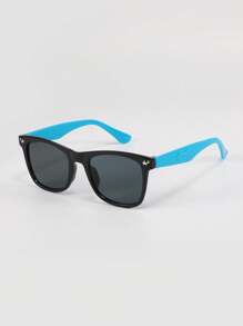 4 副儿童时尚眼镜套装，各种镜框形状组合，方形和椭圆形镜框，颜色鲜艳，适合男孩、女孩、日常配饰、旅行、节日、派对装饰和摄影道具