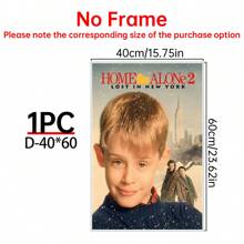 1/6Pcs Home Alone - Movie Posters Wall Arts - 90's Movie Posters - Canvas Wall Decorate - Home Alone Movie Poster For Living Room Bedroom Decor Gifts Birthday Graduation