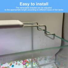 Full Spectrum Aquarium LED Light - Suitable For 10-18 Inch Fish Tanks, 3 Lighting Modes With Adjustable Brightness, Automatic Timer, Extendable Bracket, Ideal For Freshwater, Reptiles, Amphibians, And Small Pet Lighting