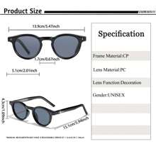 HBK Lunettes rétro rondes HBK avec branche en métal. Monture mode cool pour hommes. Idéal pour les activités de plein air, les fêtes, les voyages, la conduite, les vacances à la plage et l'utilisation casual. Décoration photo, cadeau parfait pour les vacances à la plage, les activités de plein air et les voyages, livré en emballage complet.