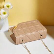 Black Luxury Handbags And Purses For Women PU Leather Messenger Shoulder Bag Plaid Female Crossbody Bag Tassel Quilted Brand