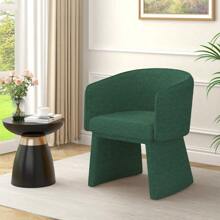 Modern Style Simple And Elegant Chair, Green Leisure Chair, Suitable For Dining/Bedroom/Living Room/Reception Desk (Assembly Required)-Green - Green - View 1