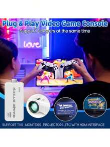 2025 NEW Video Game Stick M15 Pro 4k 64gbWith 2 Wireless Controls +30k Games - Multicolor - View 4