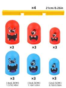 A Nesting Doll Tic-Tac-Toe Toy, An Interactive Tabletop Game For Friends Gathering, A Battle Game Toy, A Birthday Party Game