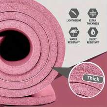 1 pezzo Extra spesso tappetino da yoga anti-scivolo - tappetino da esercizio ammortizzante con cinghia da trasporto, adatto per yoga, fitness e danza - per amanti dello yoga e del fitness - adatto per allenamenti all aperto, a casa e in studio