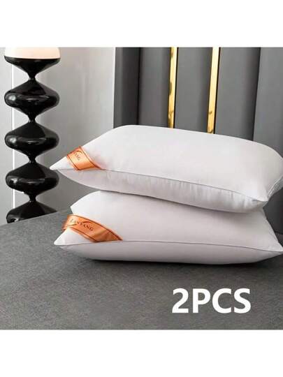 Luxe High Rebound Wit Pillows, Pair Zachte Com Tafel Bedroom Sleeping Star Hotel Home Single Adult Kussen view 7