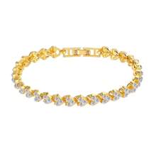 1 Stück modischer Armreif mit Strass in Kristalloptik, Geschenk für Frauen