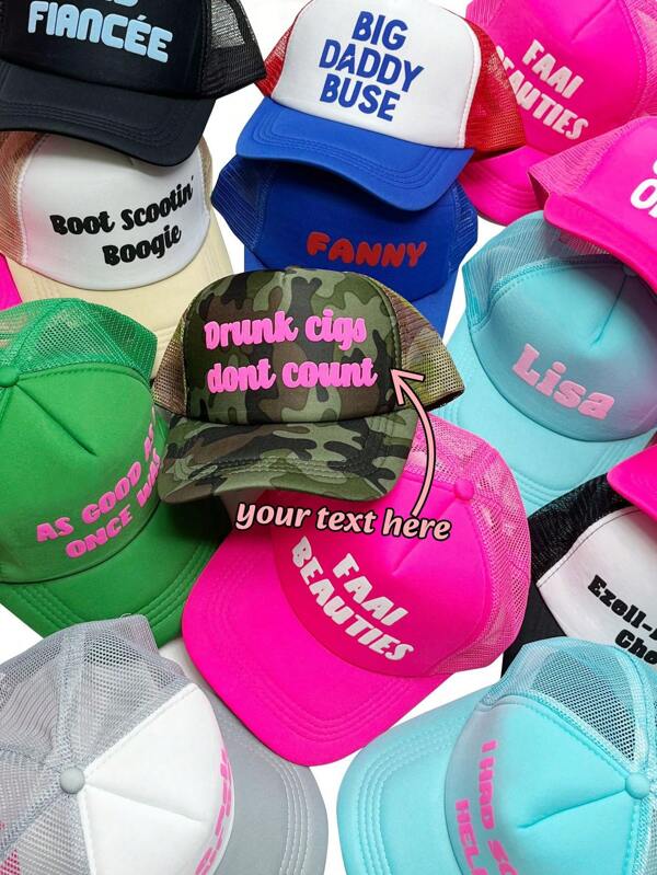 (Custom Made) 1pc Unisex Personalized Text Name Logo Print Dad Hat, Summer Sun Protection Baseball Cap, Father's Day Mother's Day Gift, Daily Wear Fashion,Colorful,Cute,Adorable,Contracted,Kawaii,Stylish,Fall Fashion,Unisex,Casual Custom,Personalized,Unique,Customized Ideal Gifts For Him Her,Boyfriend,Girlfriend,Family,Friends,Pets,Grandparents,Children For Graduation,For Weddings,For Christmas,For Winter,For Fall/Autumn,For Holiday Finds,Winter Fashion,Christmas Gift,Personalized Gifts For Women/Men,School Supplies,Back To School,School Gift,For Office,For School,For Classroom,For Teacher Gifts,For University,For Colleague,For Dorm Rooms,For Teacher,For Boys And Girls,For Teenagers,Junior High School Students,Middle School Students,High School Senior High School Students,College Students,University Students,Freshman,Sophomore,Underclassmen