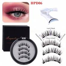 2 对磁性假睫毛 - 浓密假睫毛 5-11 毫米，方便，可重复使用，适合日常佩戴、节日和派对