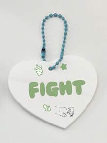 1 pieza Llavero acrílico con forma de corazón y letra, accesorio para propuesta de fiesta, decoración de bolsos