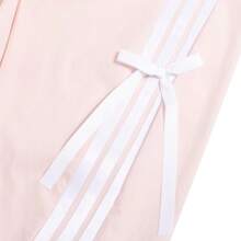 Adidas Quần dài thể thao DANCE WOVEN dành cho nữ, Quần chạy bộ thể thao thường ngày JY7667 - Hồng nhạt/trắng - Xem 7