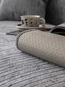 1 Pc Solid Color Chenille Sofa Slipcover, High Density Thickened Design For All Seasons, Sofa Protector Anti-Slip Anti-Scratch For Living Room Bedroom Home Office, Fits 1 2 3 4 Seater Sofas