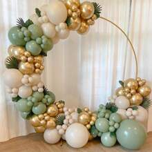 10/20/30/40/50 sztuk Metalowy Złoty Balon 18/12/10/5 Cali, Chromowany Złoty Lateksowy Balon Na Zaręczyny Ukończenia Szkoły, Ślub, Dekoracja Balonowa Urodzinowa - Metaliczne złoto - Zobacz 5