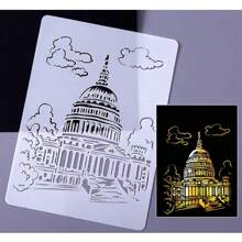 Creative Architecture Series Painting Template Cross Border Hollow City
