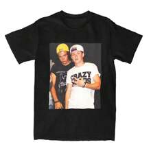 Harry And Niall Horan Love On Tour T Shirt For Men Women Crazy T-Shirts Round Neck Tees Short Sleeve Clothing Summer Tops - 黑色 - 查看 1