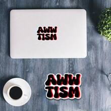 AWW TISM Vinyl Car Sticker Decal Cheap Funny Meme Dirty Joke Adhesive Label For Laptop, Notebooks, And Flat Surfaces - Multicolor - View 5