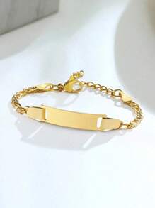 1 Piece/Customizable Children's Baby Name Bracelet, Stainless Steel Nameplate, Children's ID Bracelet, Personalized Gift For Children, The Best New Year Gift For BabiesMother's Day Valentine's Day Gift - A - View 13