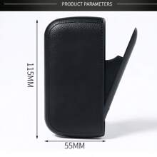 1 pezzo Custodia per sigarette in pelle premium, impermeabile, con 10 scomparti, apertura automatica, a prova di odore e umidità, accessorio per fumatori
