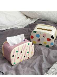 1pc Tissue Box Paper Towel Holder, Creative Desk Desktop Organizer For Living Room, Dining Room, Stylish, Tissue Box Holder, Napkin Holder, Festival Family Gathering, Kitchen Dining Table Decor For Home Kitchen Bedroom Living Room Dining Room, Home Decoration Accessories, Decorative Box, Women Wedding Gift, Summer Travel Holiday Festival Must-Have