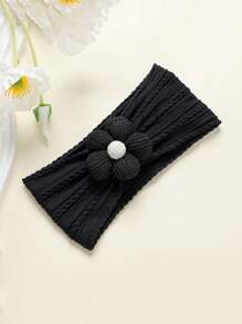 jralon 3 st/set Ultramjukt, hudvänligt babypannband i nylon med blommönster, bekvämt att bära för spädbarn och småbarn, lämpligt för alla årstider - Multifärgad - Visa 3