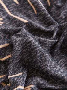 1pc Stretch Full Sofa Slipcover, Modern Design, Made Of Polyester Fabric, Machine Washable, Protects Sofa, Dust-Proof And Dirt-Resistant - Dusty Purple - View 2