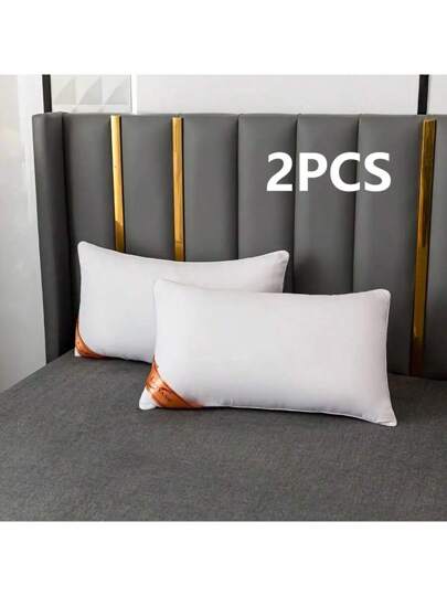 Luxe High Rebound Wit Pillows, Pair Zachte Com Tafel Bedroom Sleeping Star Hotel Home Single Adult Kussen view 5