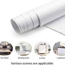 ucdfi 1 Rolle selbstklebende Vinylfolie Tapete, wasserfest, Wandaufkleber für Badezimmer, Küche, Möbel, Raumdekoration, Geschenke, Geburtstag, Abschluss, Heimdekoration, Wanddekoration, Badezimmerdekoration, Schlafzimmerdekoration, Raumdekoration, Wohnzimmerdekoration, Hausdekoration, Heimdekoration