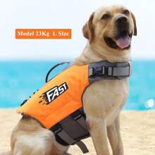 Reflective Striped Dog Life Jacket, Adjustable High Visibility Dog Life Vest, Tear-Resistant Dog Life Jacket, High Buoyancy Pet Life Jacket, Suitable For Small, Medium And Large Dogs - Multicolor - View 11