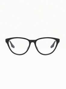 Women's Minimalist Triangle Frame Non-Prescription Glasses, Full Frame Polycarbonate Frame With Clear Lenses, Fashion Glasses With Metal Hinges, Suitable For Travel And Daily Wear - Multicolor - View 6