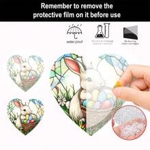 1 Person Easter Bunny Sun Catcher Window Hanging Decoration - Acrylic Spot With Charming Rabbit And Daffodil Design, Perfect For Home, Garden, Office And Outdoor Holiday Decoration, Holiday Decoration|Rabbit Design|Glossy Finish, Easter Decoration, Holiday Decoration Easter Decorations Party Gift