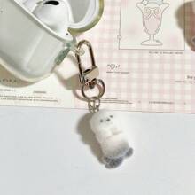 春季新款原创植绒企鹅、北极熊、水獭3D动物植绒手机挂饰，可爱钥匙扣吊坠，时尚少女风手机配件，耳机盒装饰 - 海獺手機掛繩 - 查看 13
