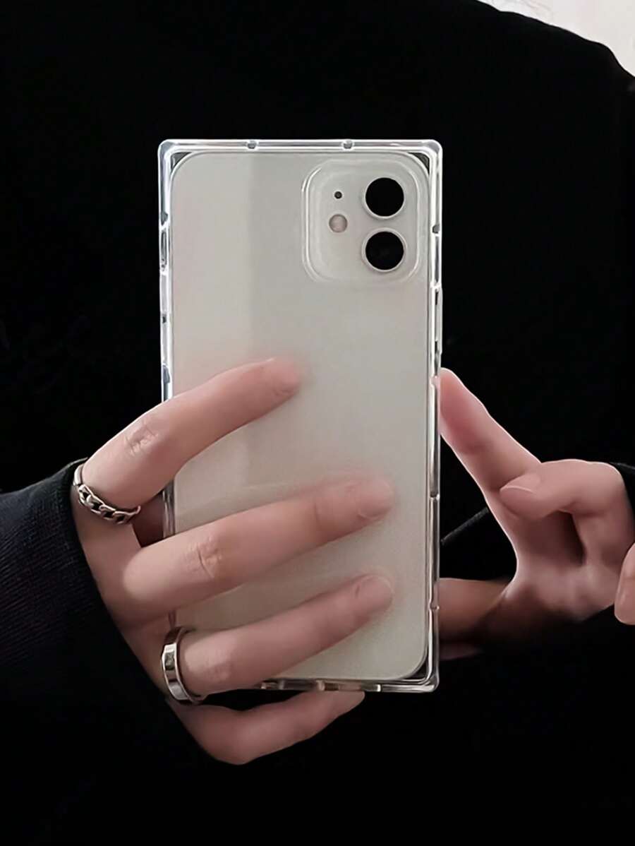 1 件大孔透明直边 TPU 手机保护壳适用于 17 Pro MAX、17 Pro、17、16 Pro MAX、16、11、12、13、14、15、12 Pro MAX、13 Pro MAX、14 Pro MAX、15 Pro MAX