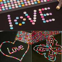 260 szt. 6 mm samoprzylepne przezroczyste kryształy i kolorowe płaskie cyrkonie, wielokolorowe DIY, odpowiednie do zdobienia paznokci, dekoracji DIY, dekoracji twarzy, dekoracji domu, samochodu, etui na telefon komórkowy i dekoracji albumu, biżuterii do paznokci, klejnotów do paznokci, artykułów do paznokci, odpowiednich na urodziny, wesela, imprezy, dom