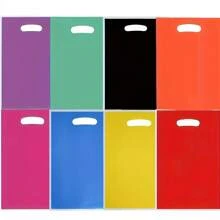 20 Sacolas de Presente de Cor Sólida, Sacolas Plásticas Portáteis Reutilizáveis, Sacolas de Pérolas, Sacolas de Joias, Sacolas de Roupas, Sacolas para Embalagens de Cosméticos, Sacolas de Compras, Sacolas de Varejo, Pequenas Empresas, Sacolas de Presente para Festas, Sacolas de Artesanato, Casamentos, Aniversários, Eventos para Presentes