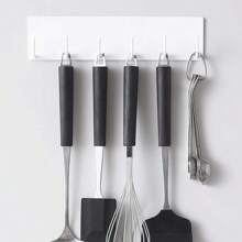 1pc Simple Fridge Magnet Hanging Hook For Kitchen Towel, Cleaning Cloth, Apron - Multicolor - View 2