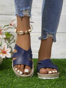 Women's Summer Fashion Slippers - Comfortable, Non-Slip, Casual Open-Toe, Lightweight & Non-Slip Sole