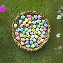 50 piezas/Paquete Huevos de Pascua, Adorno de Huevo de Pascua, Para Decoración de Guirnalda, Jardín Exterior, Regalo de Fiesta de Festival