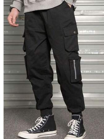 Pantalon cargo mode homme avec poches multiples