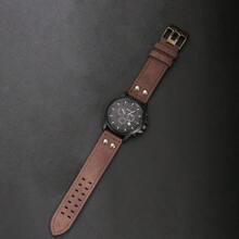 5pcs Men's Watch Gift Set, Including Watch, Belt, Wallet, Glasses, And Keychain, Luxury And Business Design To Elevate Your Style - Brown - View 6