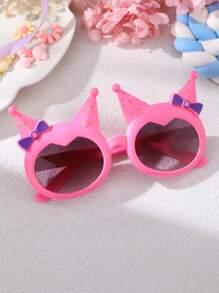 1 Pc Girls Princess Bowknot Fashion Glasses, Fashion Kids Eyewear For Runway Show, Spring Travel, Cross-Border