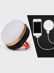 1pc Led Camping Light,Portable Rechargeable Camping Lanterns, Multi-Functional Emergency Lamp - Light Up Your Camping Adventures With This Handled LED Tent Light, Camping Accessories