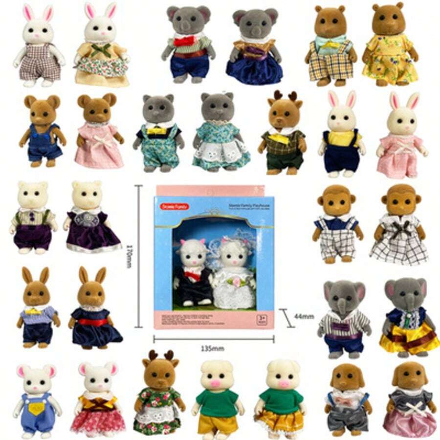 Pareja de Ternurines , set de 2PZ , al Azar ,Ternurin Pareja - Multicolor - Ver 1