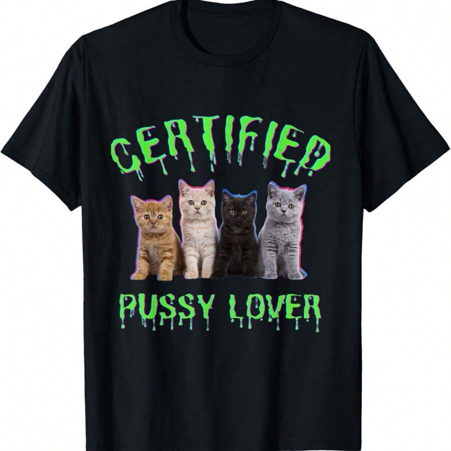 Funny Inappropriate Embarrassing Adult Humor, Cat Lover T-Shirt