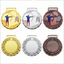 1pc Custom Personalized Text Design,Archery Medals, Logo Medal , Customized Zinc Alloy Metal, Sport Medals,﻿ Medal With Ear Of Wheat,Marathon Medal,Run, Competition, Concert,Run Competition.,Sports Events, Companies,Competitions, Winter, Summer, Spring, Autumn,Men And Women,School