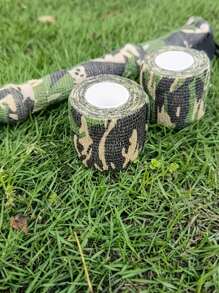 3pcs Multi-Purpose Self-Adhesive Waterproof Camouflage Stickers, Bicycle Anti-Scratch Tape, Multi-Purpose Waterproof Camouflage Tape, Reusable Self-Adhesive Elastic Wrap Bandage, Suitable For Outdoor Gear, Fitness Protection, Outdoor Sports Tools Wrapping