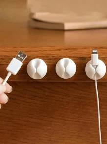 10 件装电线固定夹，家电电线整理器，粘性线缆管理，电话 USB 充电器电线固定夹，桌面线缆管理，强力粘性电线固定夹，家庭办公室汽车墙壁床头柜书桌电线整理器旅行必需品