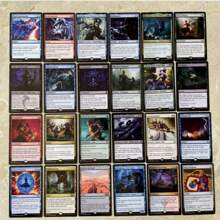 108 sztuk czarnych rdzeni Magic The Gathering Karty P9 Dual Land Fetch Land Shock Lands Karty Proxy