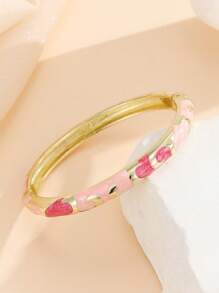 1pc Fashion New Boho Retro Style Gold Plated Enamel Cloisonne Bracelets Bangles Jewelry For Women And Girls