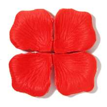 100/1000 stuks diverse kleuren (dieprood, rood, roze, zwart, blauw, geel) kunstzijden rozenblaadjes, geschikt voor Valentijnsdag, romantische nacht, trouwseizoen, Moederdag, aanzoek, verloving, jubileumhuisdecoratie